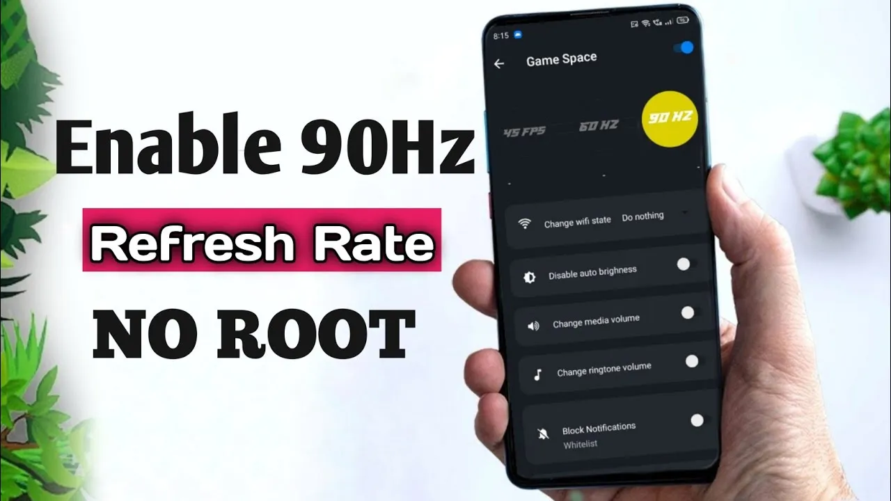 How to Force 90Hz/120Hz Refresh Rate on Any Phone (2025 Working Guide)