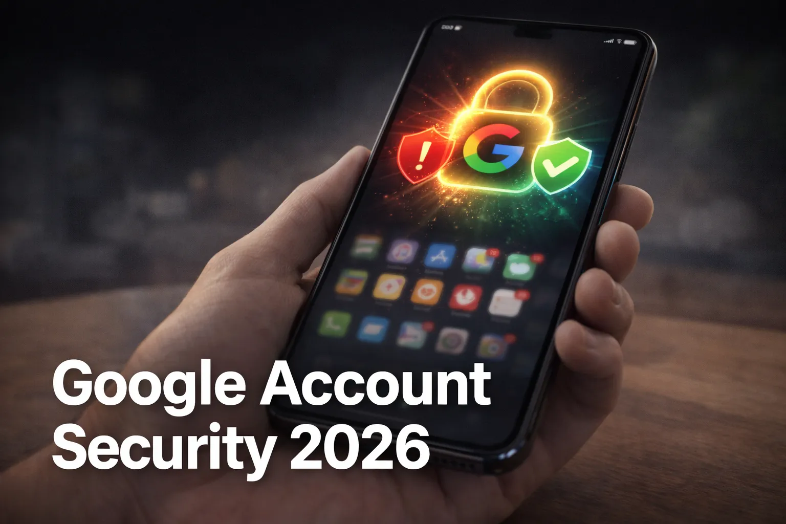 Google account security checklist 2026 showing account protection and hacking prevention
